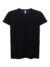 T-shirt donna manica corta collo a v curves - Black - taglia Xl