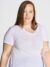 T-shirt donna manica corta collo a v curves