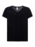 T-shirt donna manica corta collo a v curves - Black - taglia Xl
