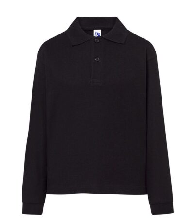 Polo bambino manica lunga regular - Black - taglia 9/11