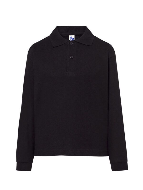 Polo bambino manica lunga regular - Black - taglia 9/11