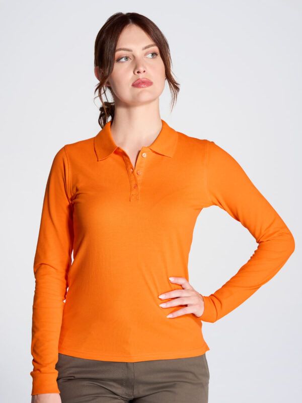 Polo donna manica lunga regular
