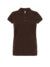 Polo donna manica corta regular - Chocolate - taglia 2xl