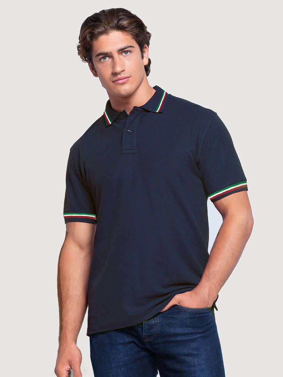 UNI_JHK_PORA210ITA Polo uomo manica corta regular italia