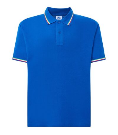 Polo uomo manica corta regular italia - Royal blue - taglia Xs