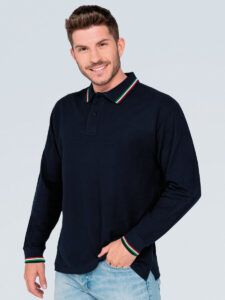 Polo uomo manica lunga regular italia