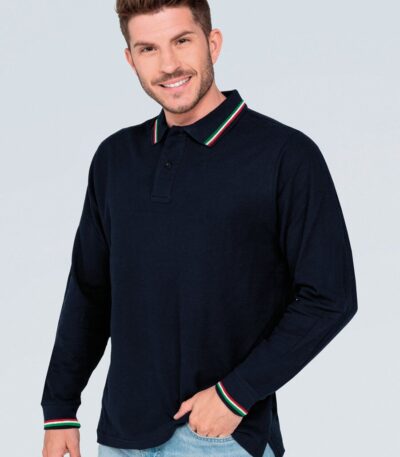 Polo uomo manica lunga regular italia