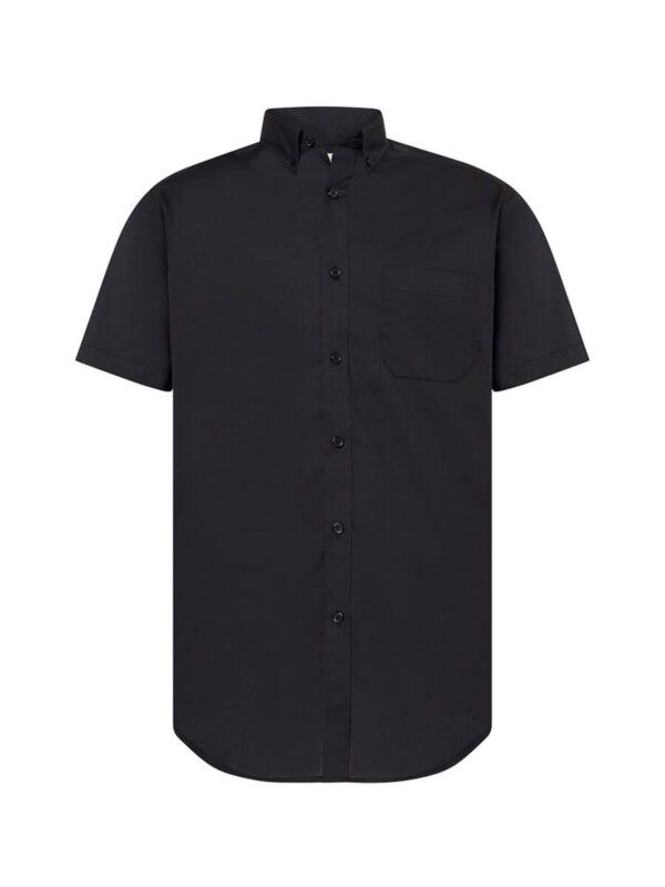 Camicia uomo manica corta popeline - Black - taglia 2xl