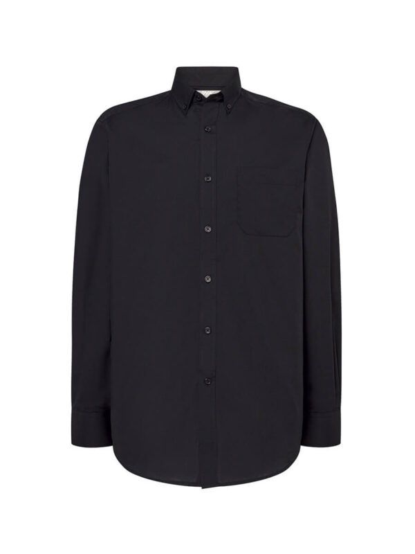 Camicia uomo manica lunga popeline - Black - taglia 2xl