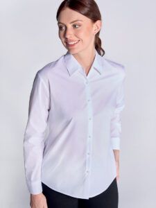 Camicia donna manica lunga popeline