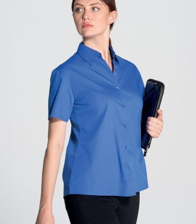 Camicia donna manica corta popeline
