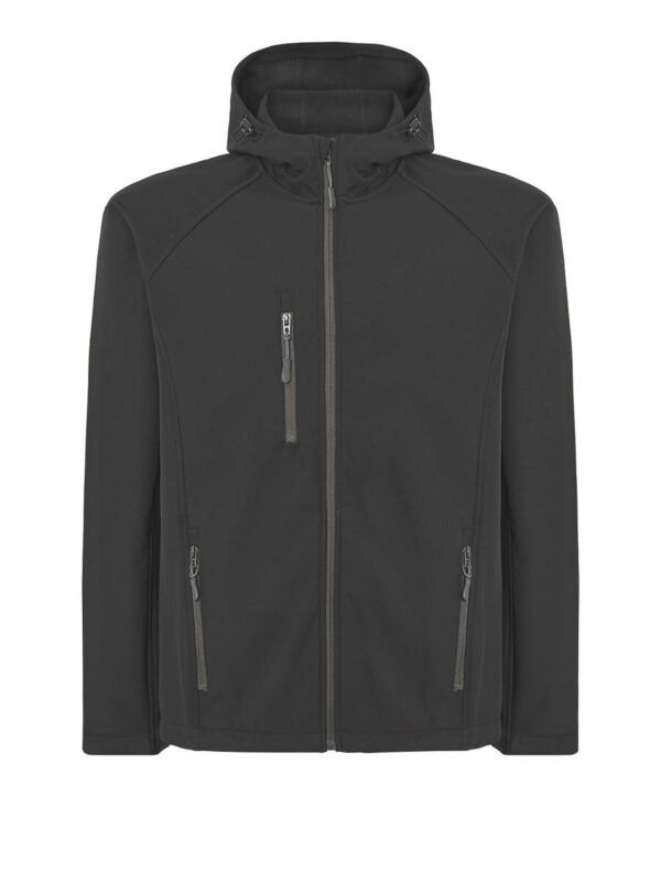 Softshell uomo con cappuccio - Black - taglia Xl