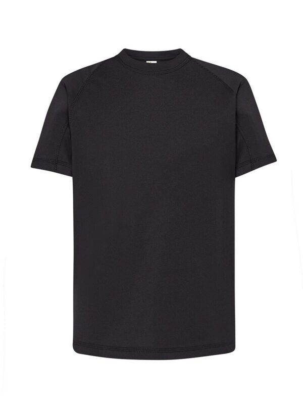 T-shirt bambino manica corta sport - Black - taglia 9/11