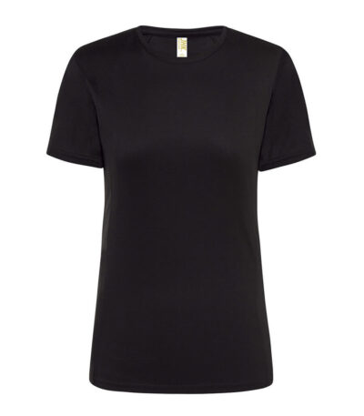 T-shirt donna manica corta sport - Black - taglia 2xl