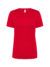 T-shirt donna manica corta sport - Red - taglia 2xl
