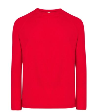 T-shirt uomo manica lunga sport - Red - taglia 2xl
