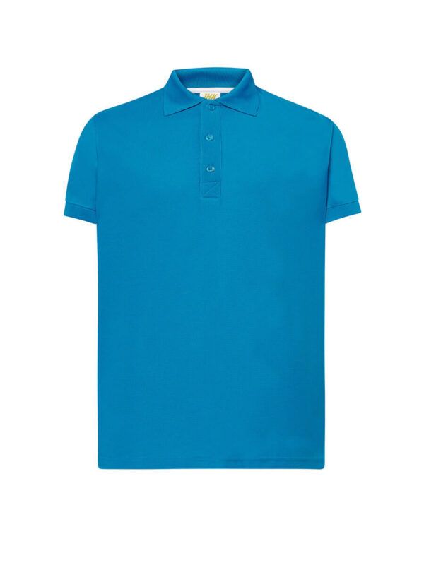 Polo uomo manica corta sport pique - Aqua - taglia 2xl