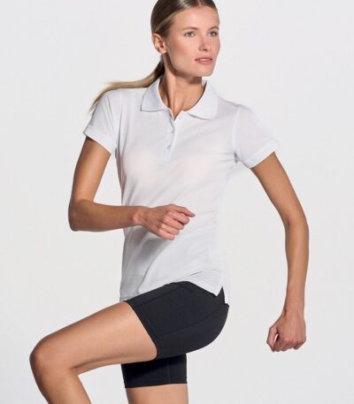 Polo donna manica corta sport pique