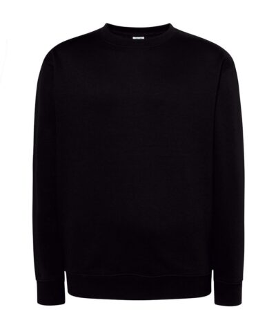 Felpa uomo girocollo leggera french terry - Black - taglia 2xl