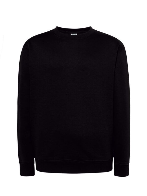 Felpa uomo girocollo leggera french terry - Black - taglia 2xl