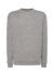 Felpa uomo girocollo cvc - Grey melange - taglia 2xl