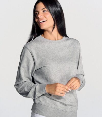 Felpa donna girocollo leggera french terry