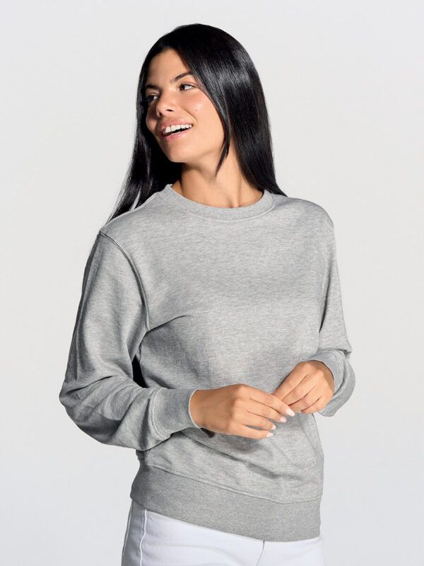 Felpa donna girocollo leggera french terry