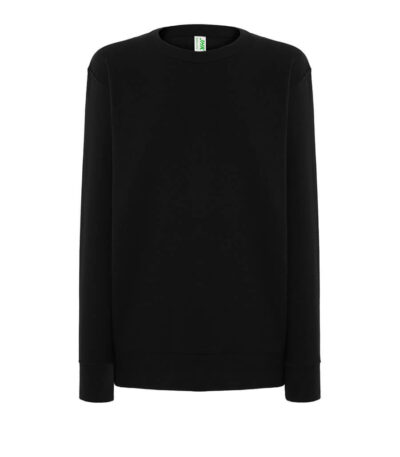 Felpa donna girocollo leggera french terry - Black - taglia 2xl
