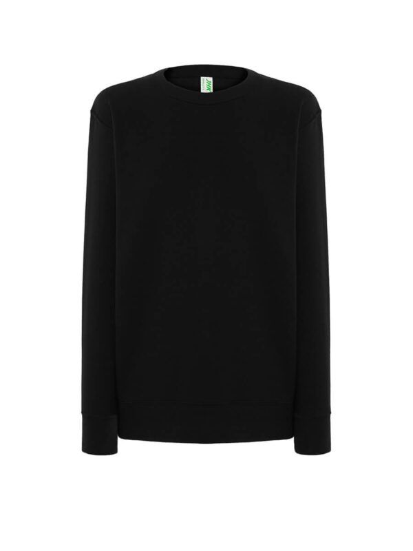 Felpa donna girocollo leggera french terry - Black - taglia 2xl