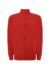 Felpa unisex zip intera leggera french terry - Red - taglia 2xl