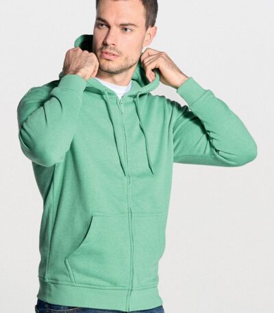 Felpa unisex cappuccio e zip organic fuji