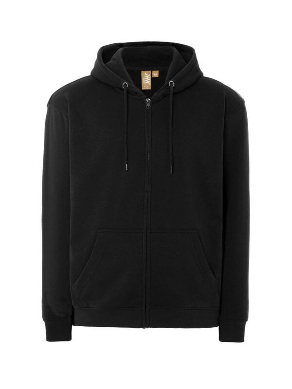Felpa unisex cappuccio e zip organic fuji - Black - taglia 2xl