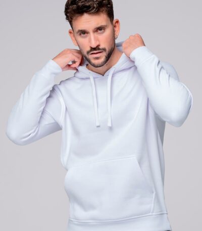 Felpa uomo cappuccio leggera french terry