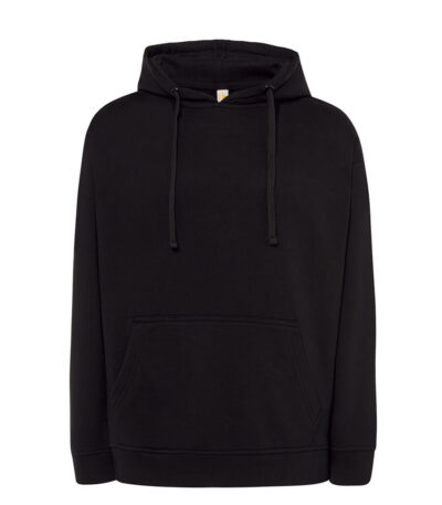 Felpa uomo cappuccio leggera french terry - Black - taglia 2xl