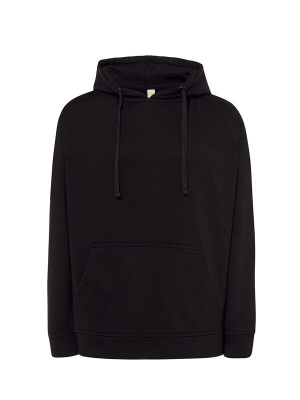 Felpa uomo cappuccio leggera french terry - Black - taglia 2xl