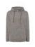 Felpa uomo cappuccio leggera french terry - Grey melange - taglia 2xl