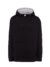 Felpa unisex cappuccio ocean contrast - Black-ash - taglia 2xl