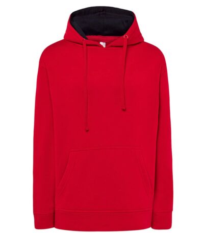 Felpa unisex cappuccio ocean contrast - Red-navy - taglia 2xl