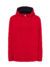 Felpa unisex cappuccio ocean contrast - Red-navy - taglia 2xl
