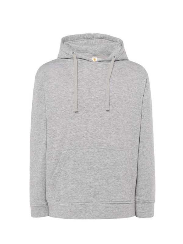 Felpa unisex cappuccio ocean - Ash melange - taglia 2xl