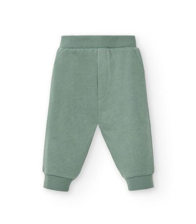 Pantalone baby felpa leggera french terry - Moss green - taglia 2