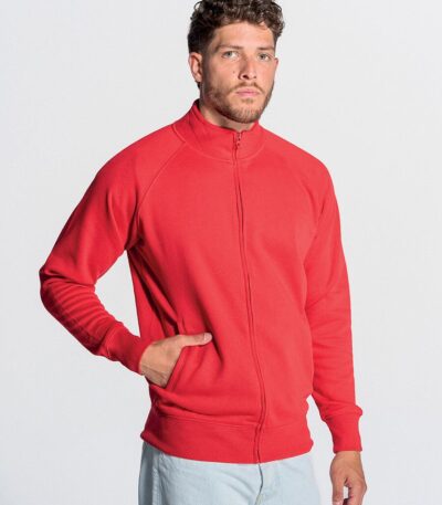 Felpa unisex zip intera premium
