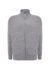 Felpa unisex zip intera premium - Grey melange - taglia 2xl