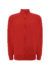 Felpa unisex zip intera premium - Red - taglia 2xl