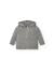 Felpa baby cappuccio e zip leggera french terry - Grey melange - taglia 2