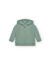 Felpa baby cappuccio e zip leggera french terry - Moss green - taglia 2