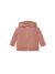 Felpa baby cappuccio e zip leggera french terry - Pink vintage - taglia 2
