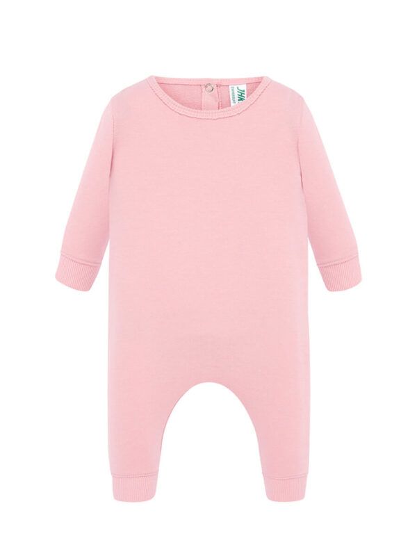 Pagliaccetto baby manica lunga felpa leggera french terry - Pink - taglia 9m