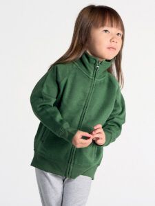Felpa bambino zip intera premium