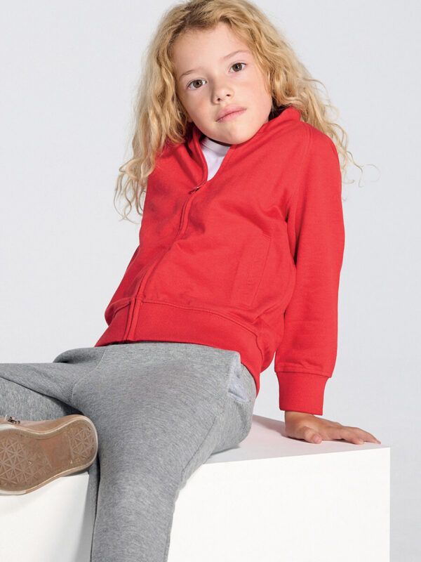 Felpa bambino zip intera leggera french terry